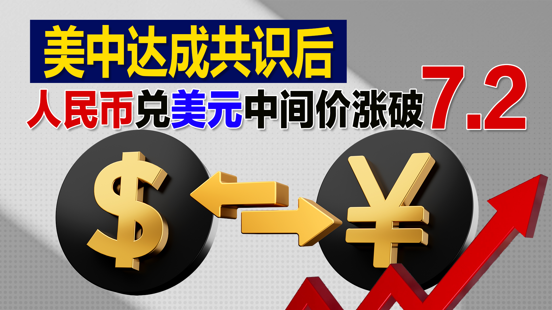 美中达成共识后人民币兑美元中间价涨破7.2
